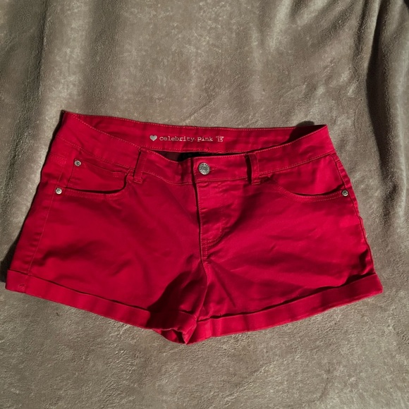 Celebrity Pink Pants - CELEBRITY PINK Red shorts size 15